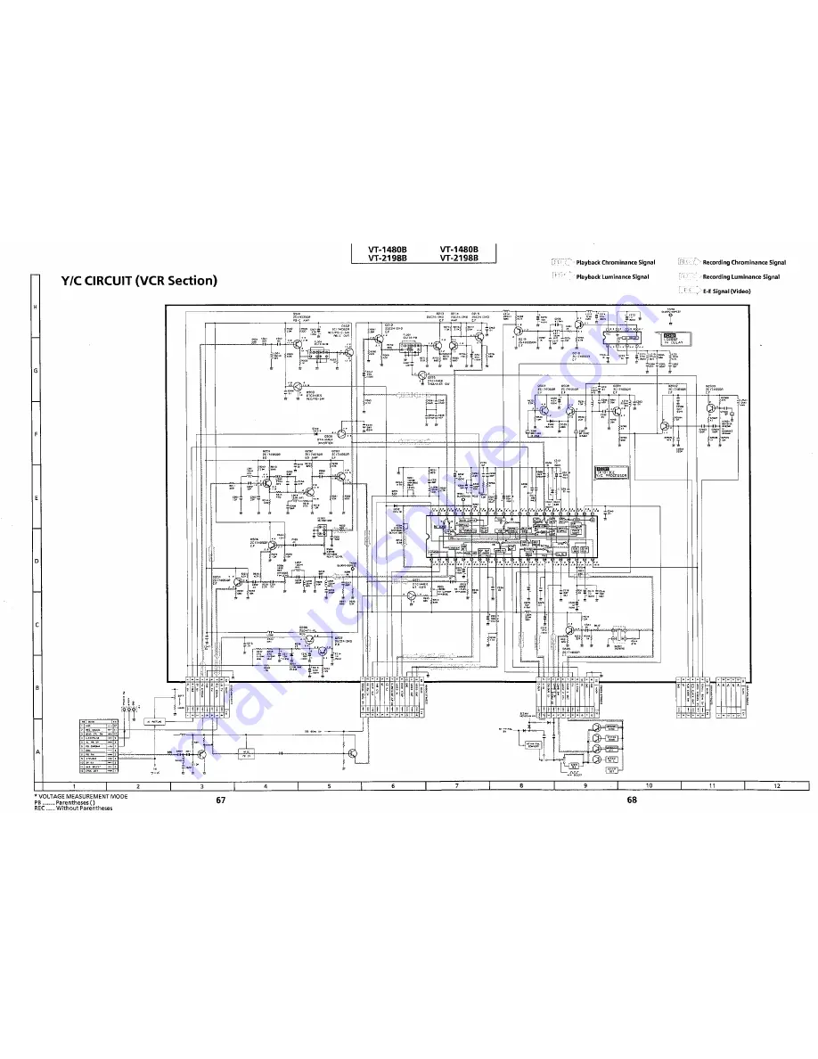 Sharp VT-1480B Service Manual Download Page 55