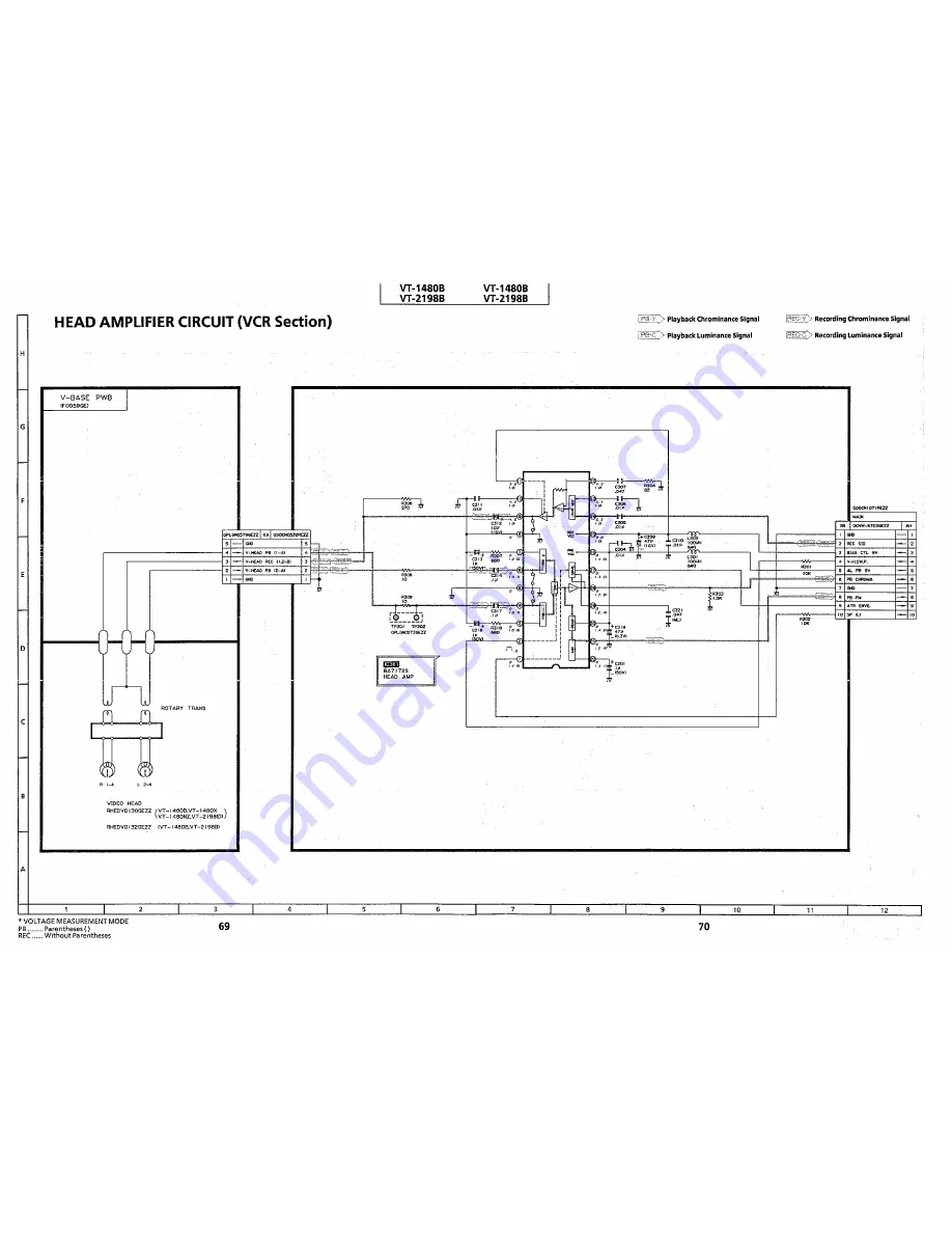 Sharp VT-1480B Service Manual Download Page 56