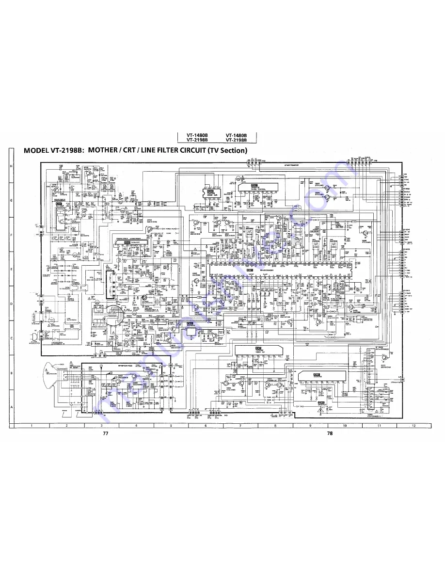 Sharp VT-1480B Service Manual Download Page 60