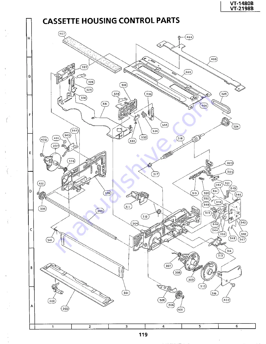 Sharp VT-1480B Service Manual Download Page 99