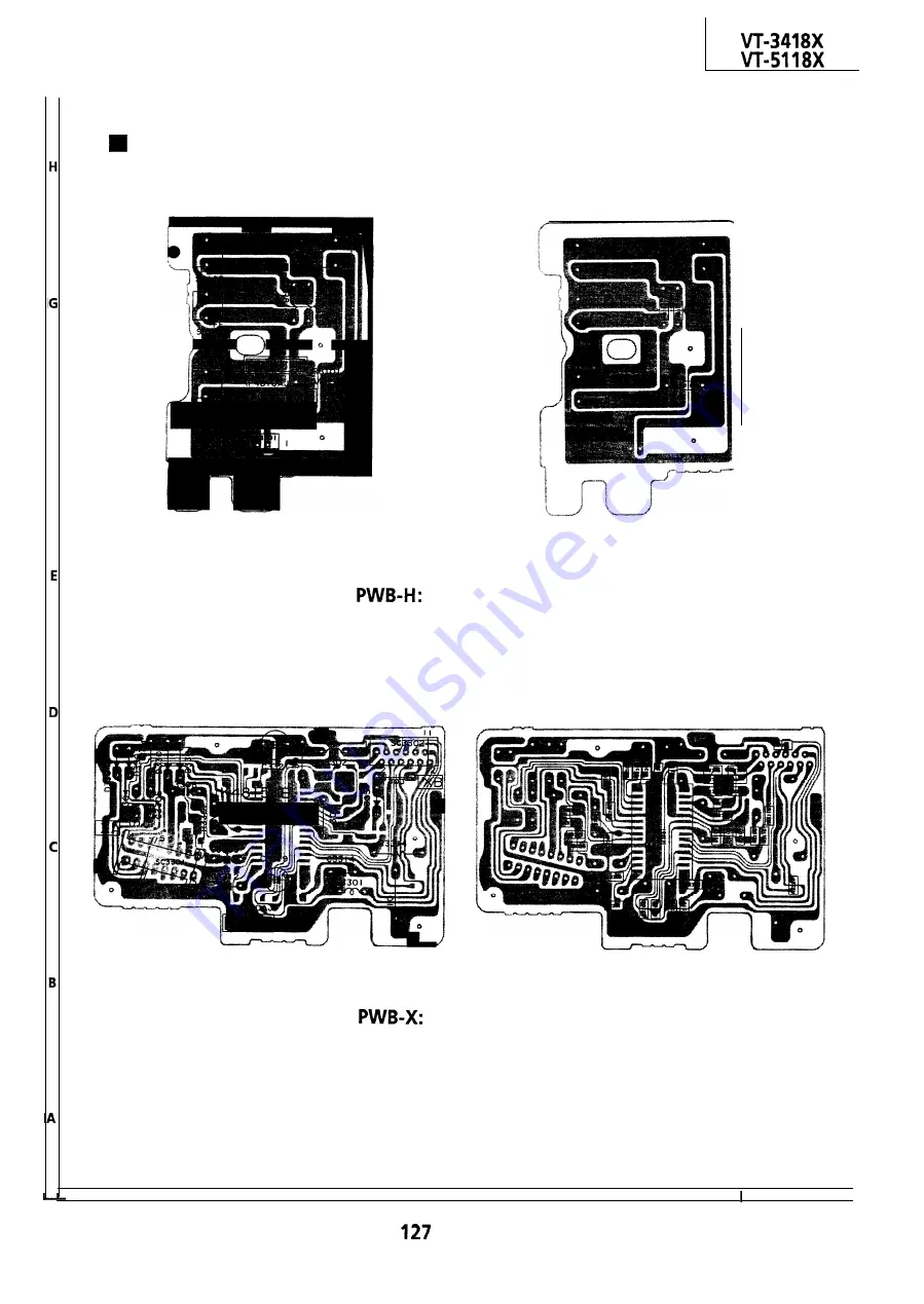 Sharp VT-3418X Service Manual Download Page 127