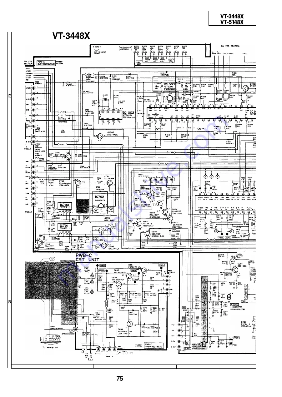 Sharp VT-3448X Service Manual Download Page 75