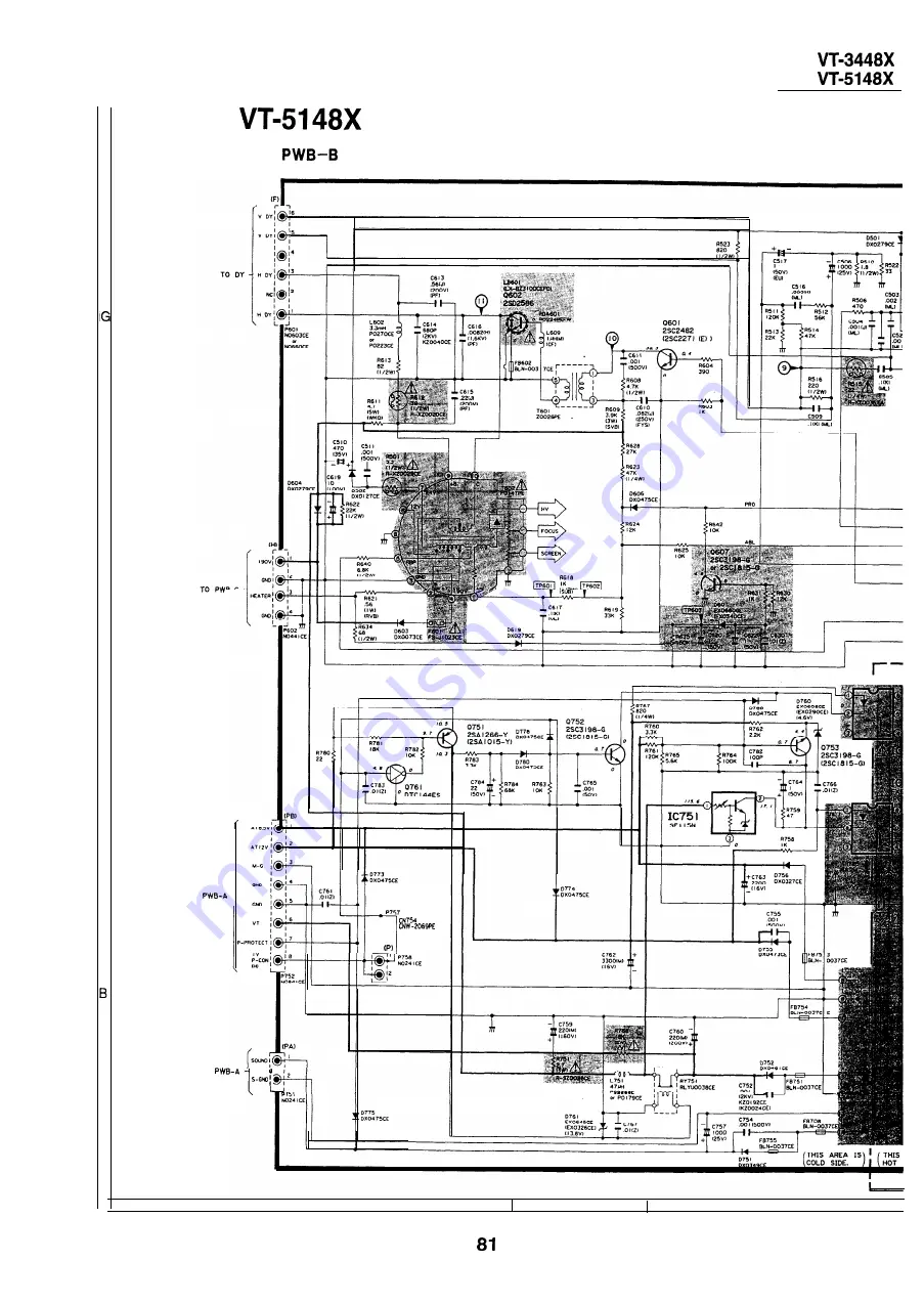 Sharp VT-3448X Service Manual Download Page 81