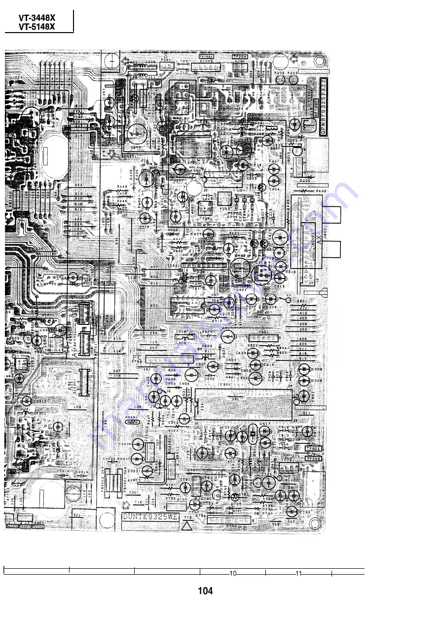 Sharp VT-3448X Service Manual Download Page 104