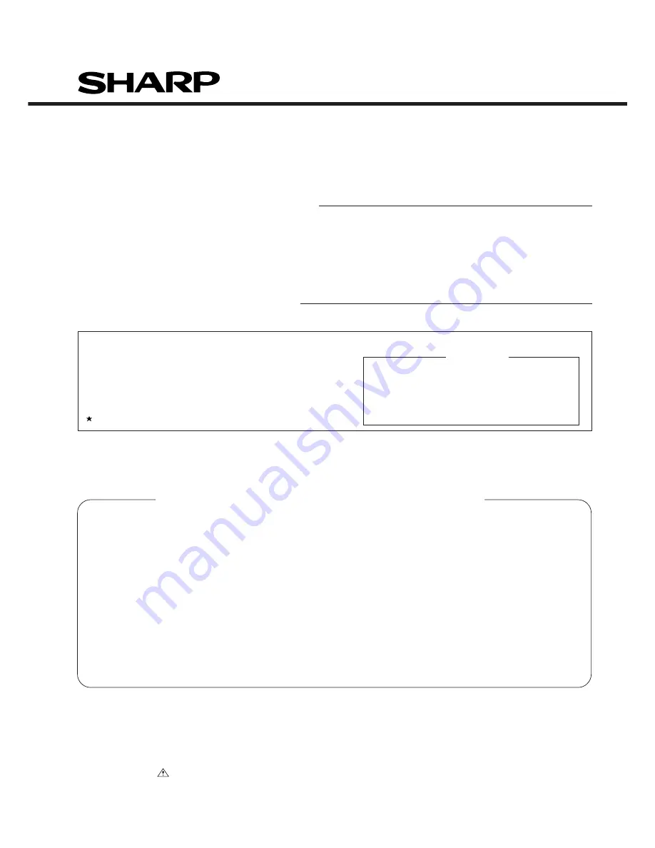 Sharp WF-2000W Service Manual Download Page 15