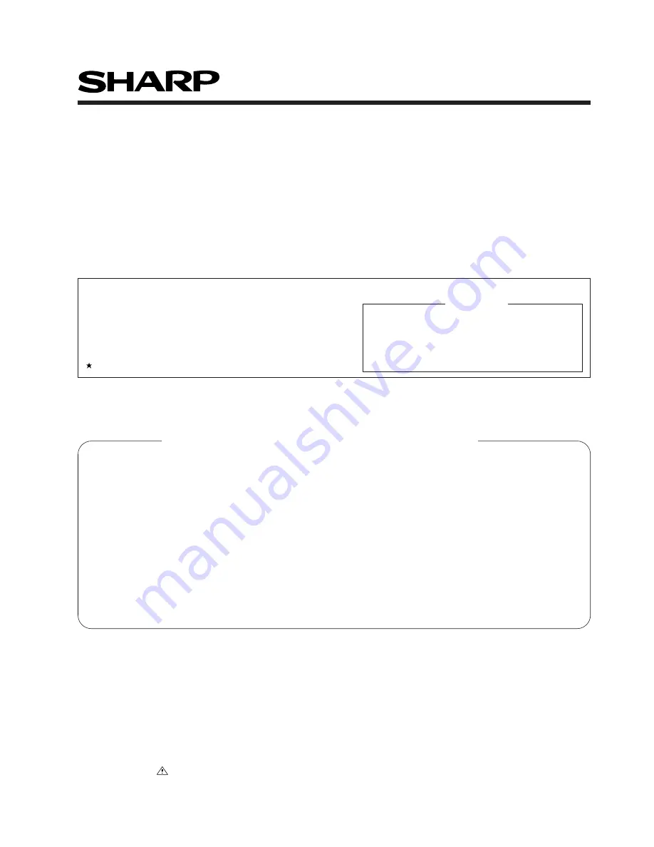 Sharp WF-930Z(BK) Service Manual Download Page 13