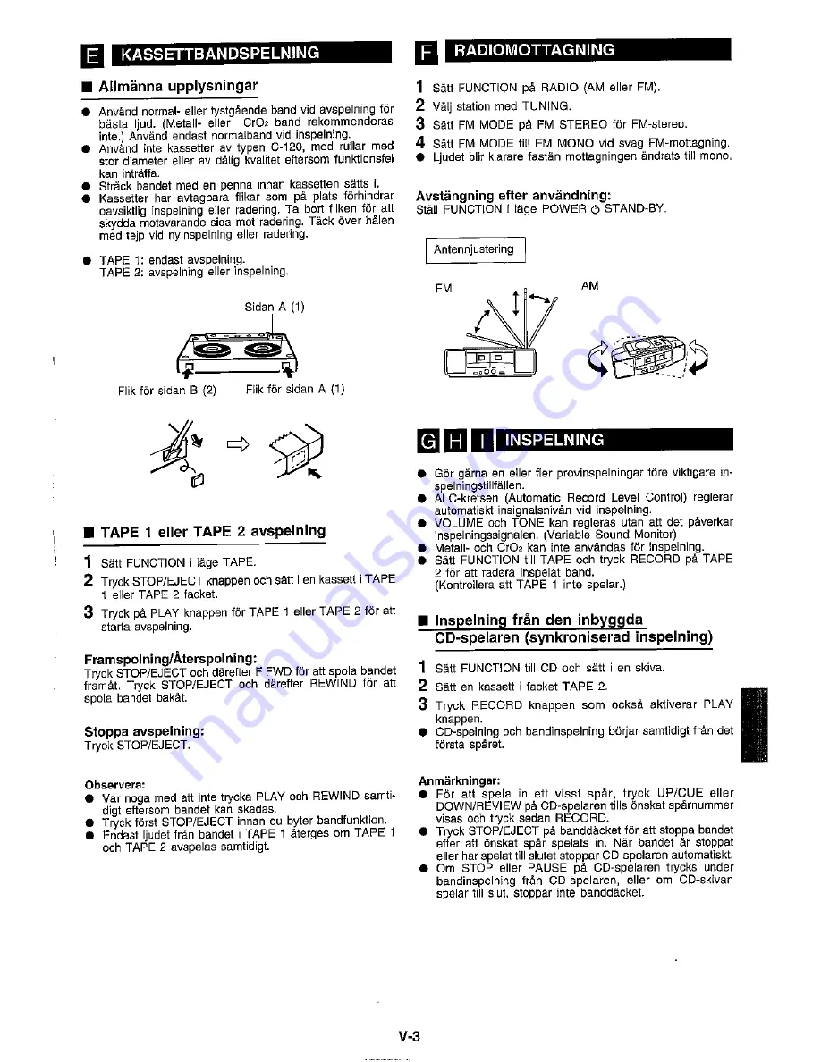 Sharp WQ-CD54H Operation Manual Download Page 11