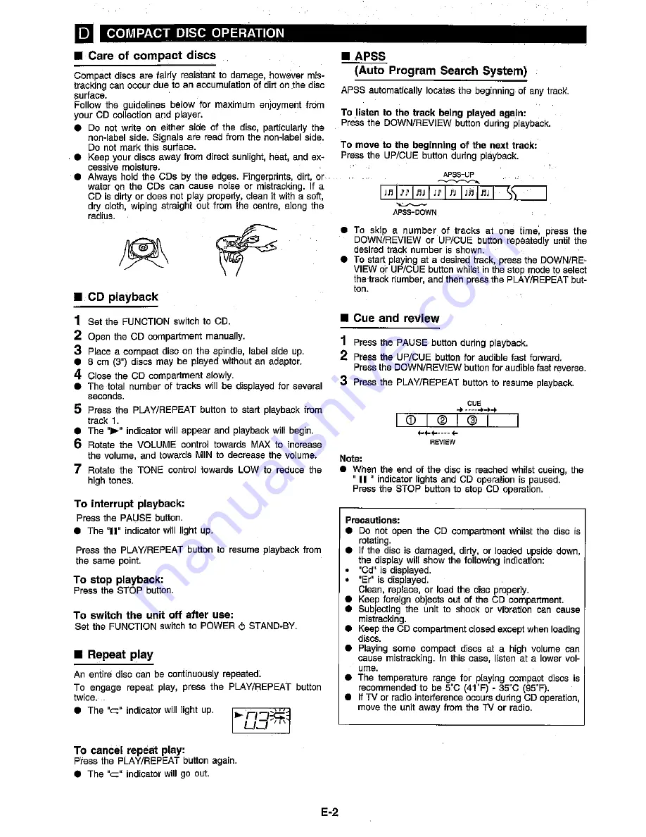 Sharp WQ-CD54H Скачать руководство пользователя страница 22