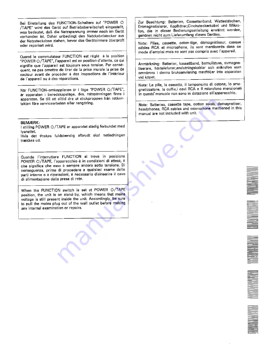 Sharp WQ-T234H Operation Manual Download Page 3