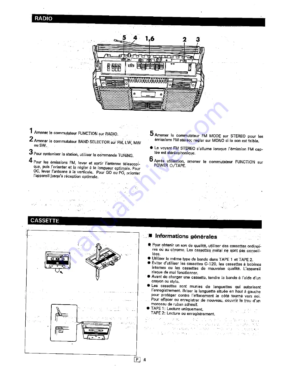 Sharp WQ-T234H Operation Manual Download Page 16