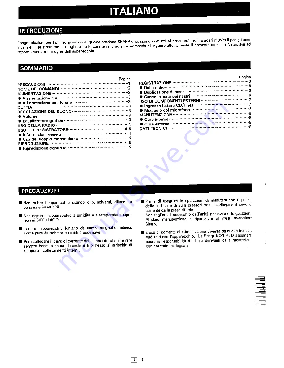 Sharp WQ-T234H Operation Manual Download Page 29