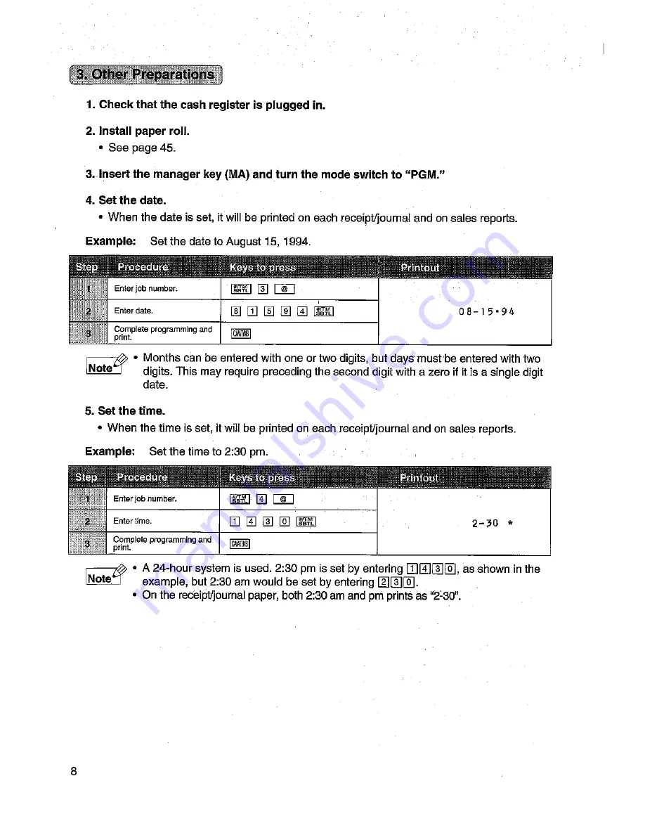 Sharp XE-A152 Instruction Manual Download Page 10