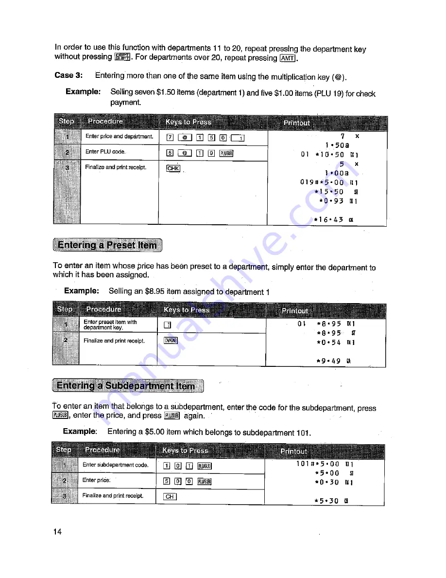 Sharp XE-A152 Instruction Manual Download Page 16