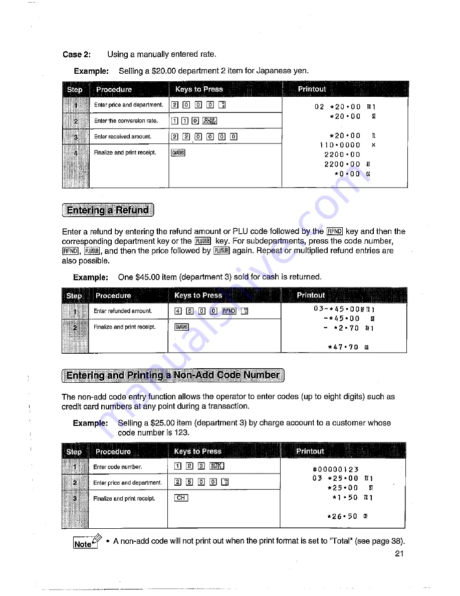 Sharp XE-A152 Instruction Manual Download Page 23