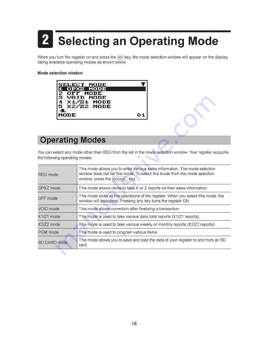 Sharp XE-A207B Full Detailed Instruction Manual Download Page 18