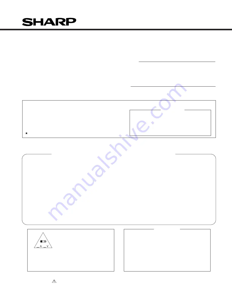 Sharp XL-3000 Service Manual Download Page 55