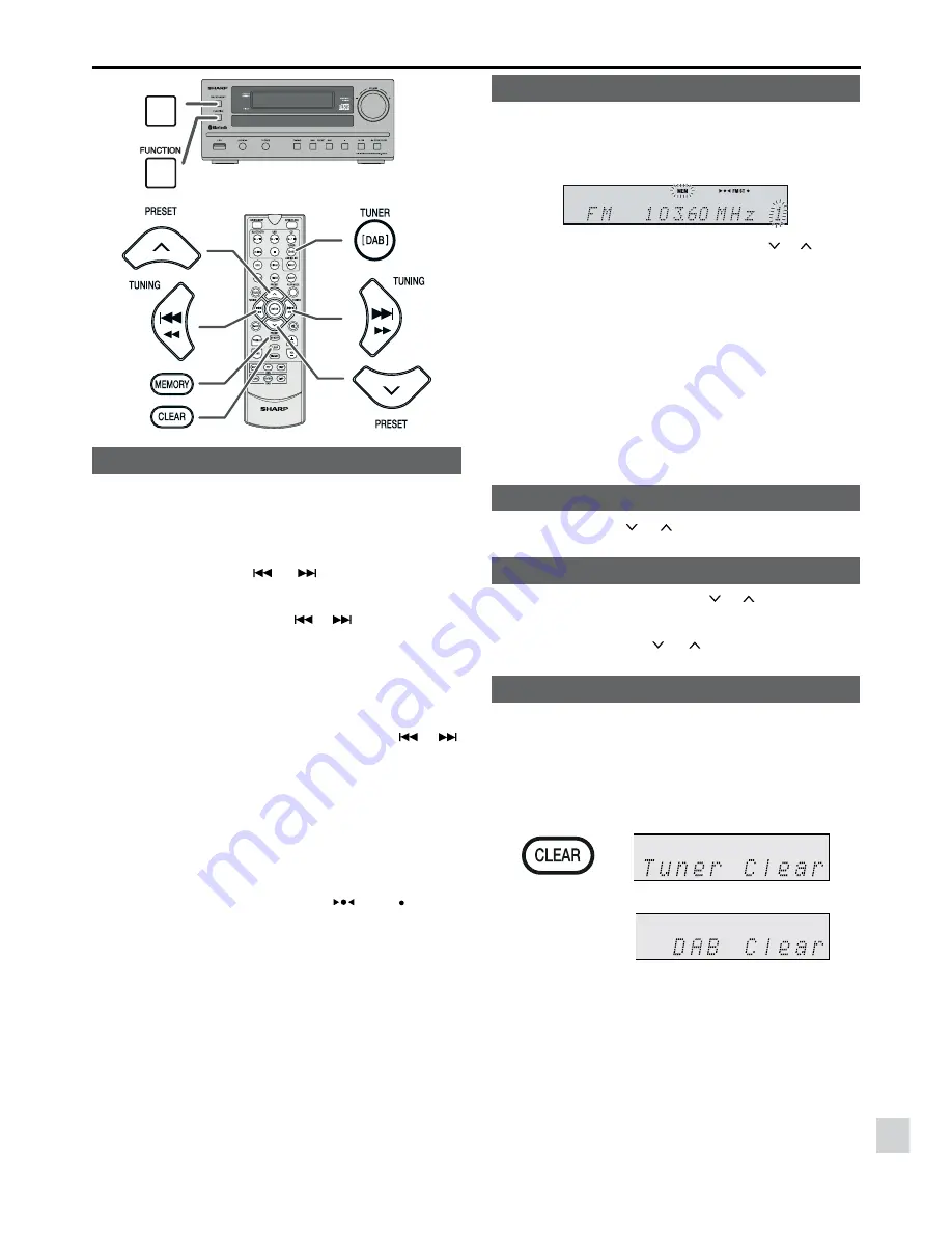 Sharp XL-DAB102BH Operation Manual Download Page 21