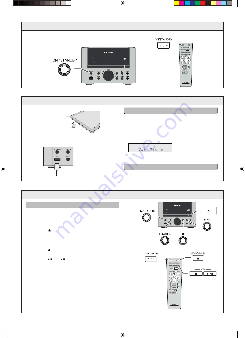 Sharp XL-DAB701 Quick Start Manual Download Page 2