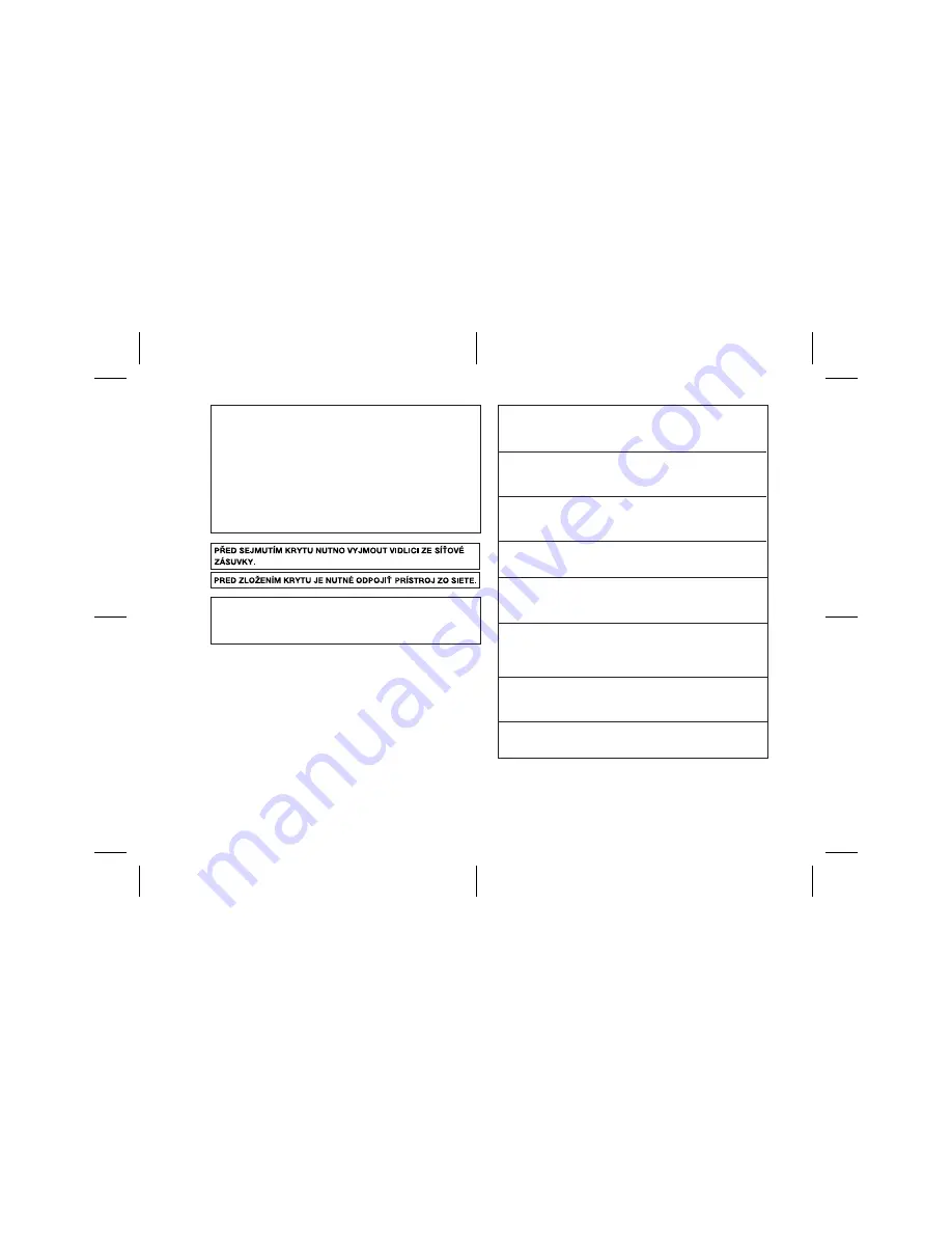 Sharp XL-HP737H Operation Manual Download Page 4