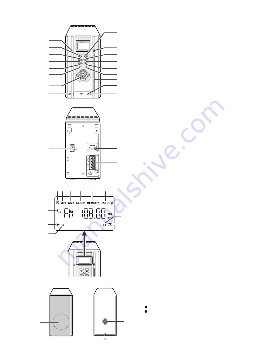 Sharp XL-MP8H Скачать руководство пользователя страница 5