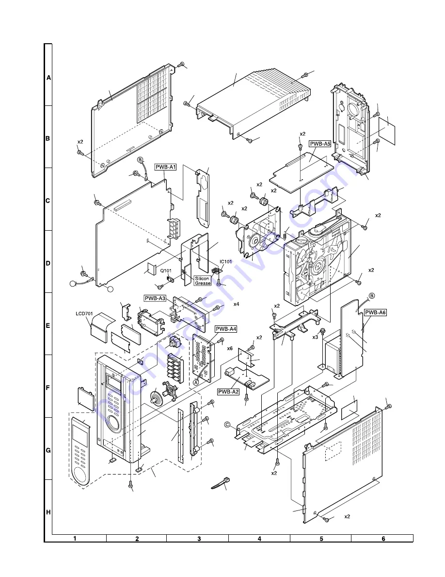 Sharp XL-MP8H Service Manual Download Page 58