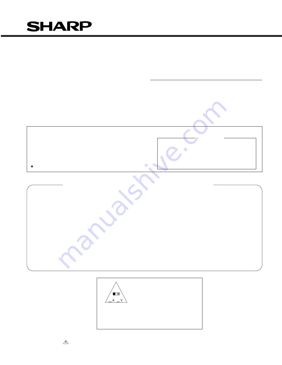 Sharp XL-S10 Service Manual Download Page 35