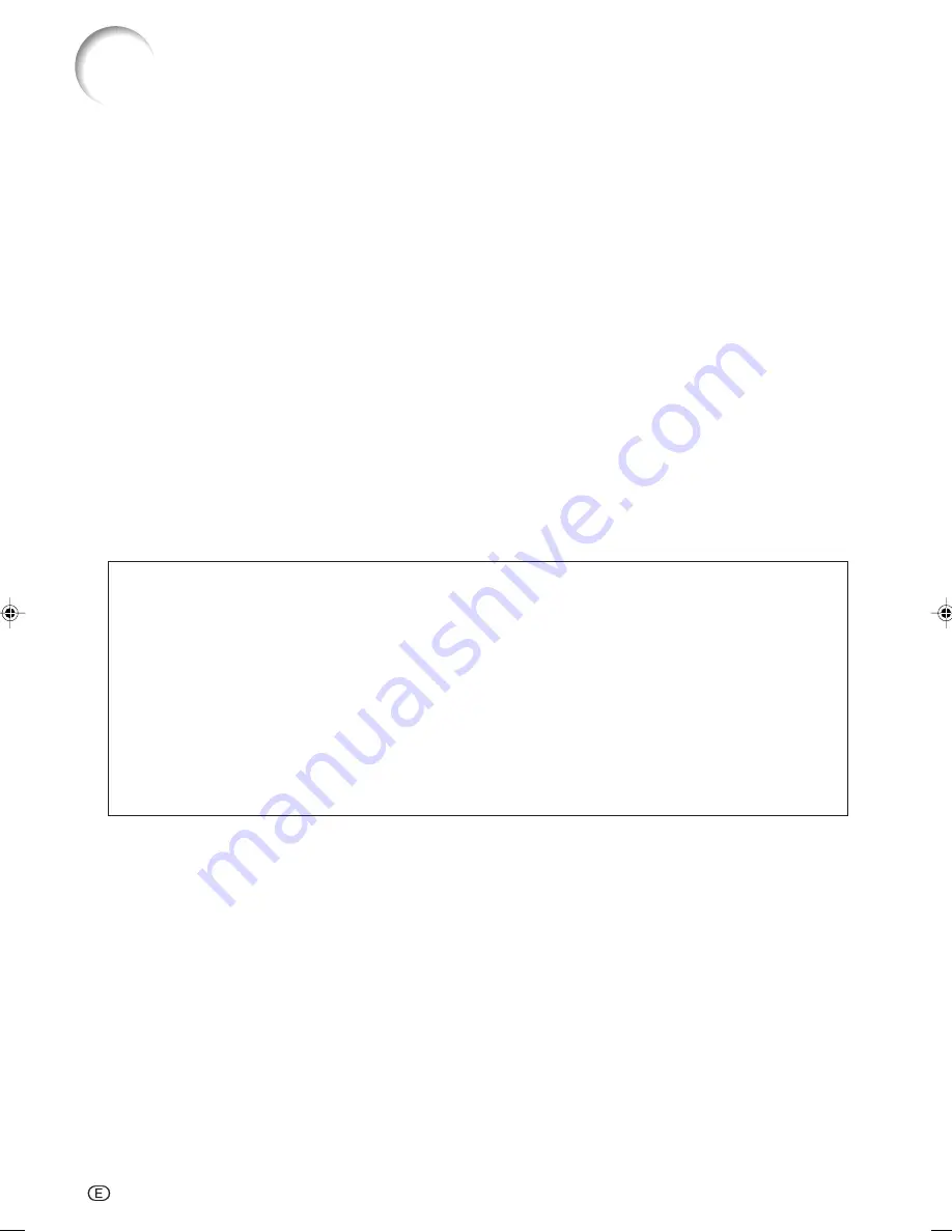 Sharp XV-Z12000 - Vision - DLP Projector Operation Manual Download Page 7