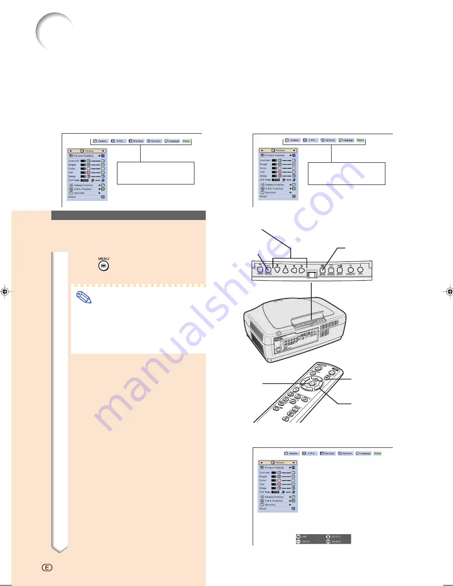 Sharp XV-Z12000 - Vision - DLP Projector Operation Manual Download Page 43