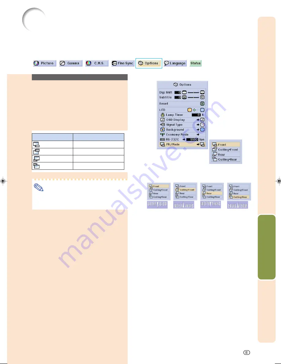 Sharp XV-Z12000 - Vision - DLP Projector Operation Manual Download Page 74