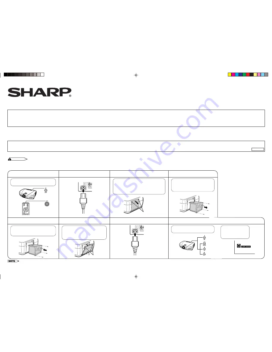 Sharp XVZ-9000 Скачать руководство пользователя страница 1