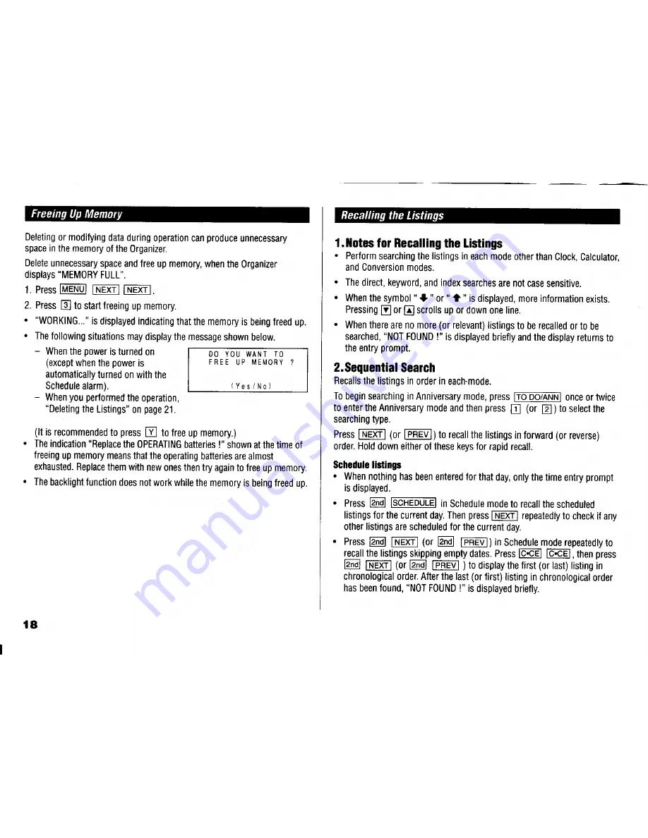 Sharp YO-180 Operation Manual Download Page 20