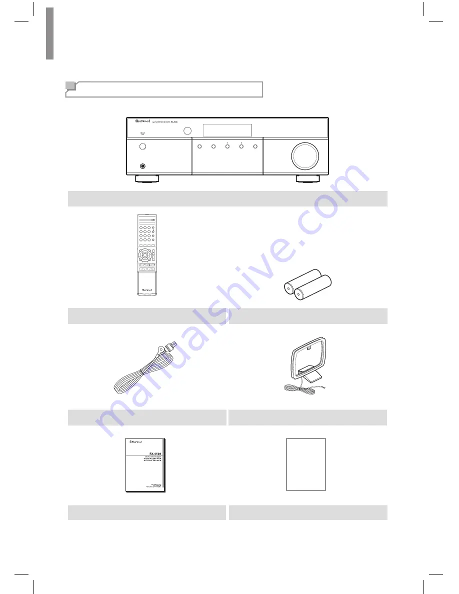 Sherwood RX-4508 Скачать руководство пользователя страница 4