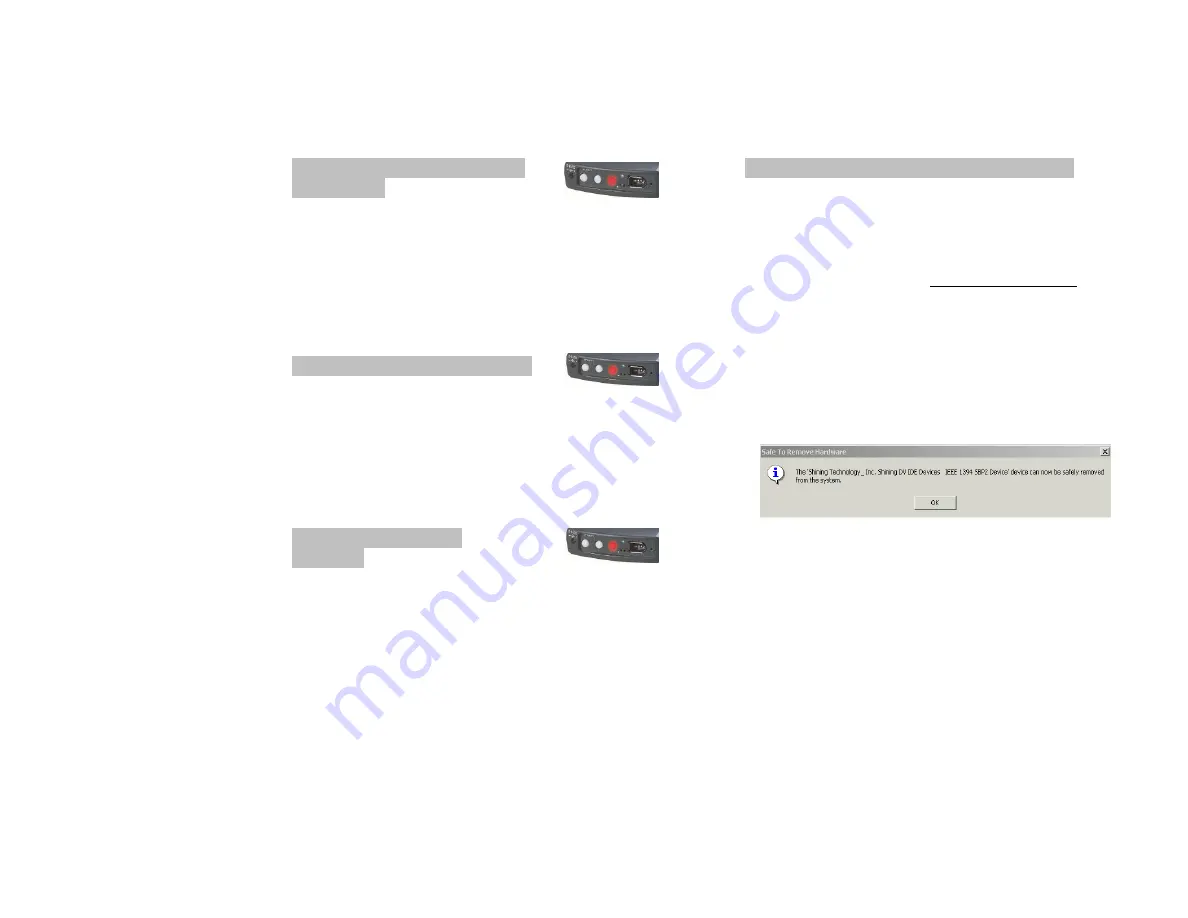 Shining Technology CitiDISK DV FW1256C Quick Use Manual Download Page 6