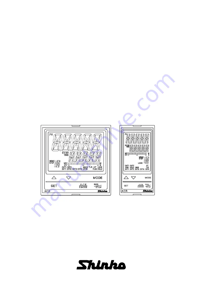 Shinko ACD-13A Instruction Manual Download Page 1