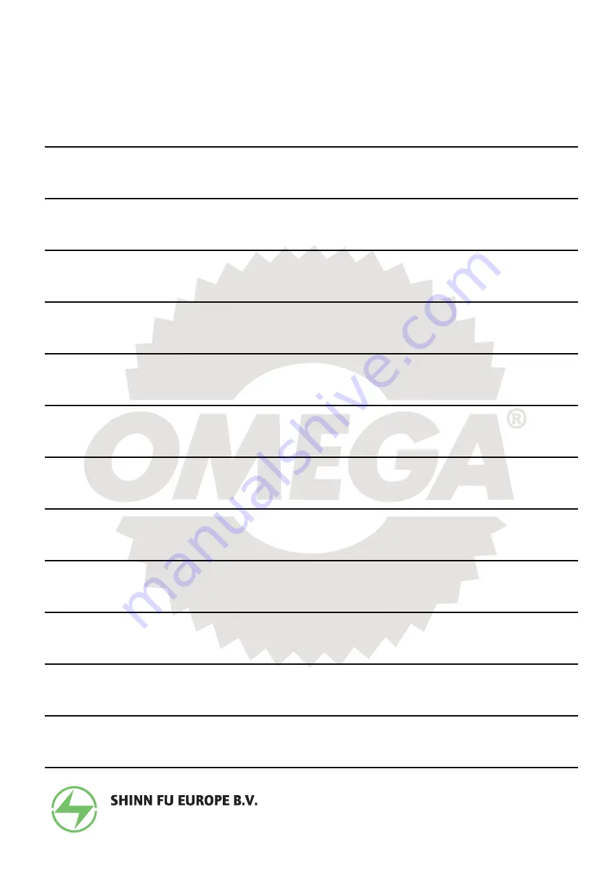 Shinn Fu Omega Lift Equipment 60123 Instruction Manual Download Page 15