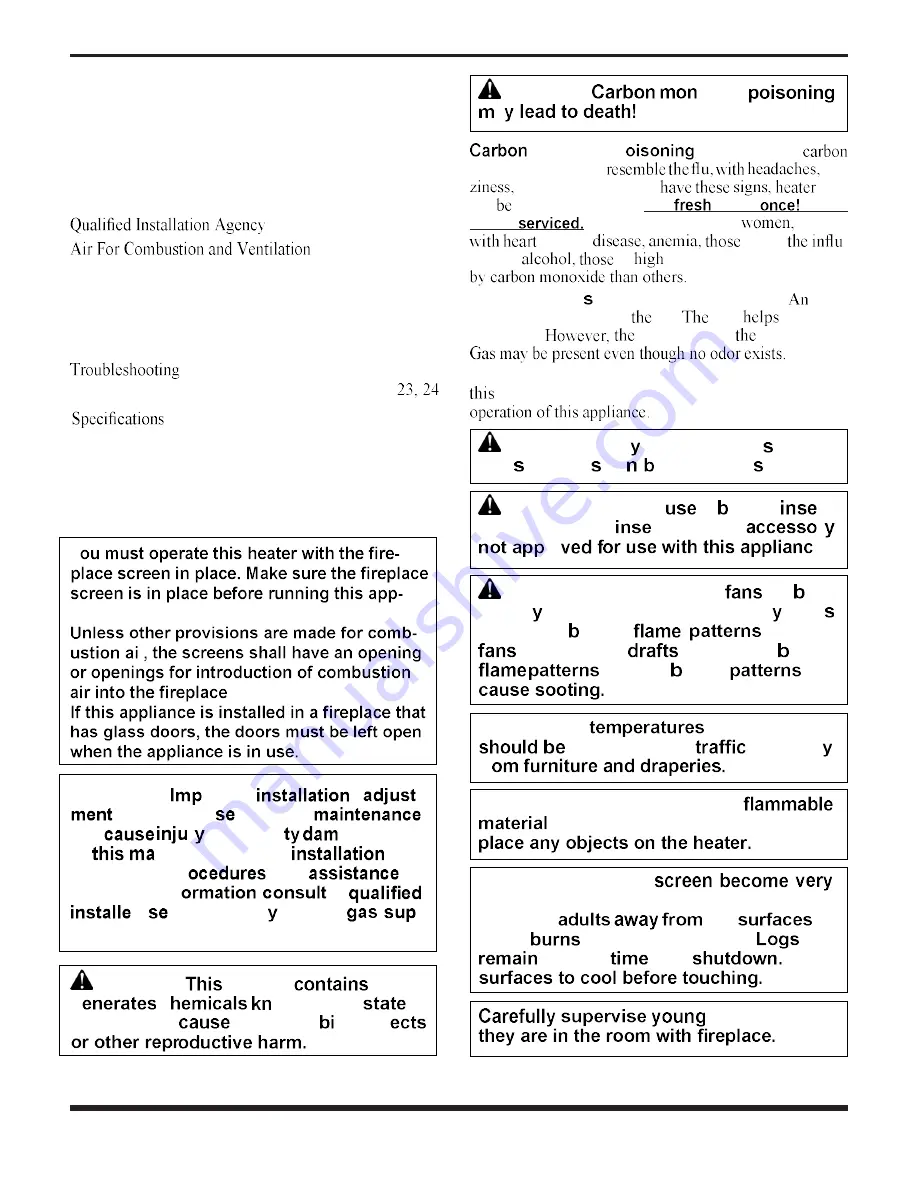 SHM IVFMV18LP Owner'S Operation And Installation Manual Download Page 2