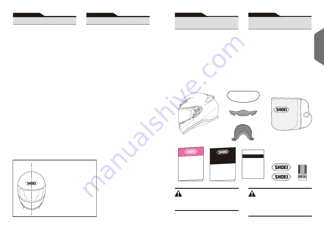 SHOEI NXR Instructions For Use Manual Download Page 3