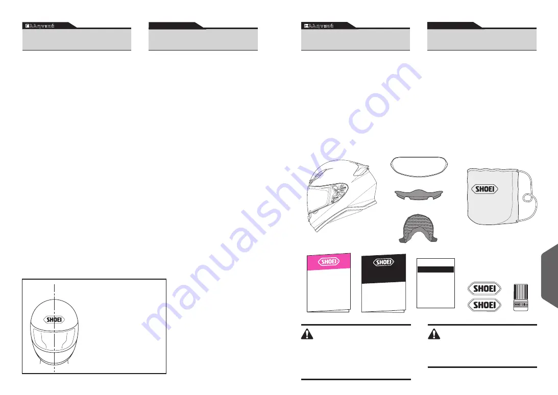 SHOEI NXR Instructions For Use Manual Download Page 30