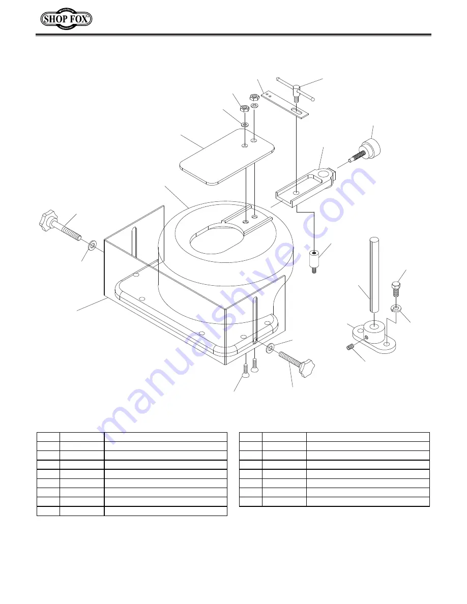 Shop fox W1702 Manual Download Page 14