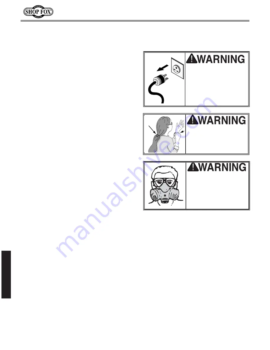 Shop fox W1702 Manual Download Page 43