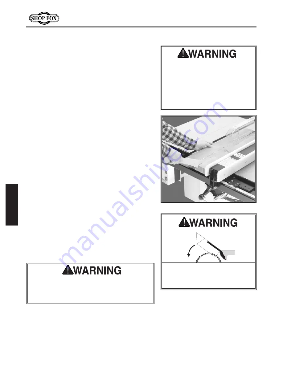 Shop fox W1819 Owner'S Manual Download Page 42