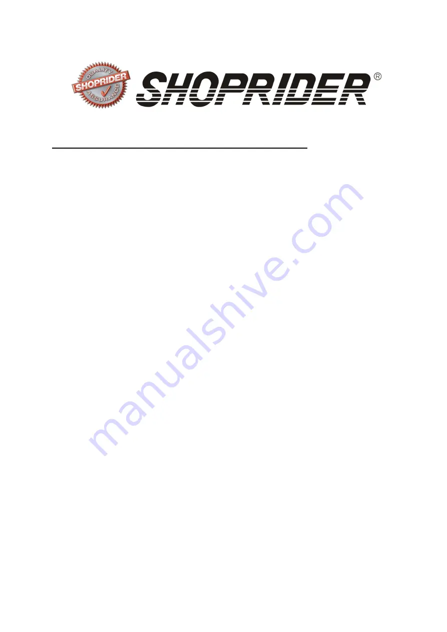 Shoprider 6Runner 10 Скачать руководство пользователя страница 4