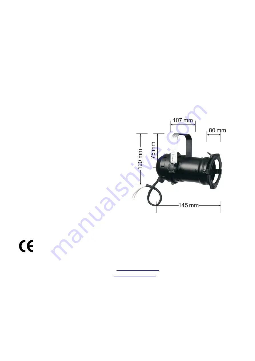 SHOWTEC Parcan 16 Product Manual Download Page 10