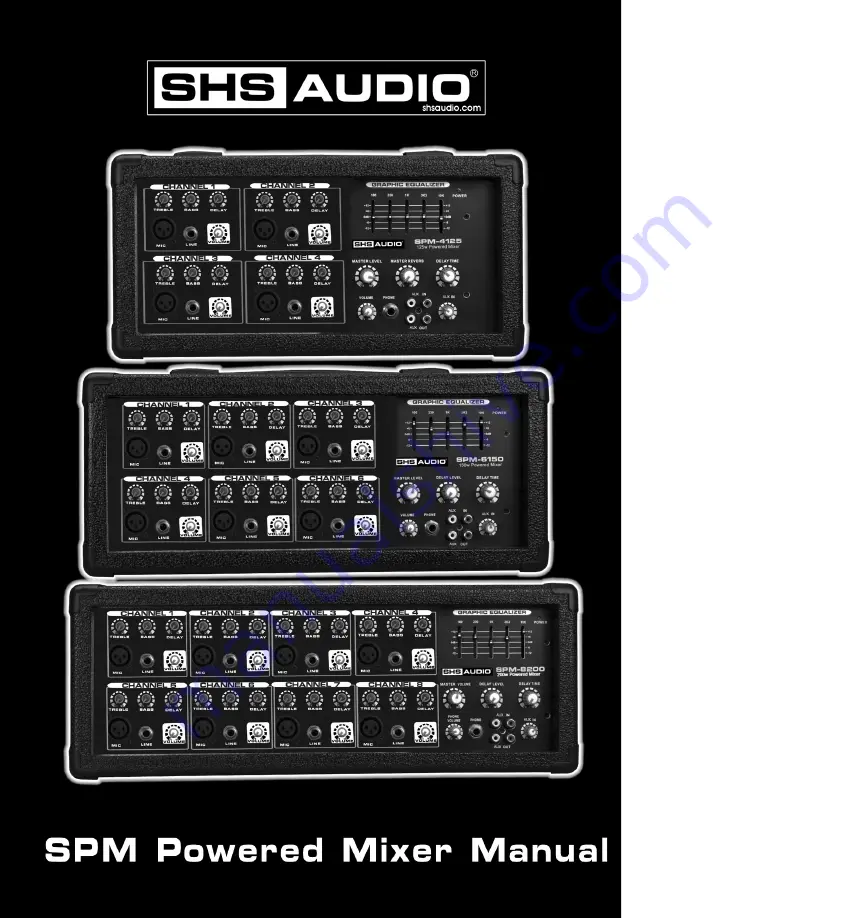 SHS AUDIO SPM Series Скачать руководство пользователя страница 1