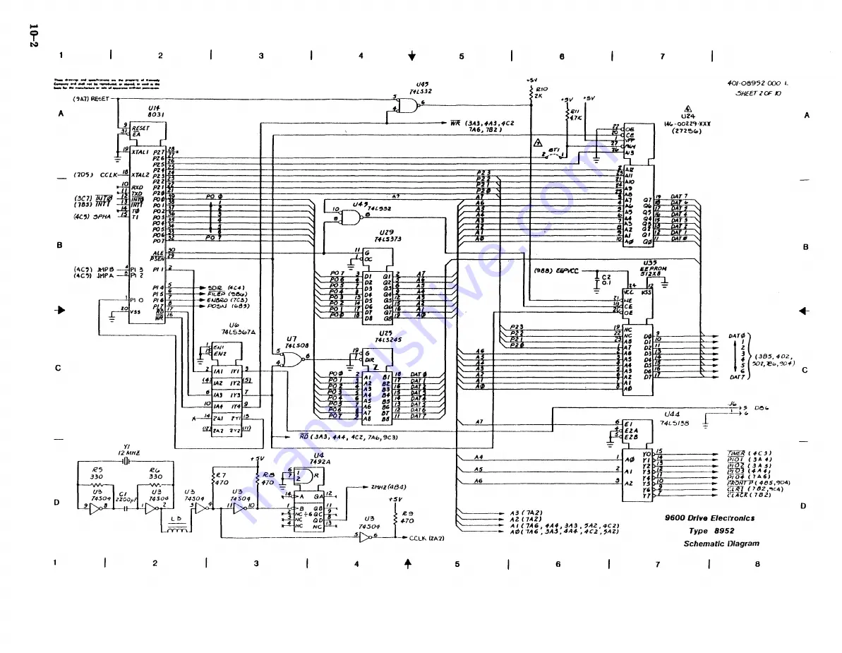 Shugart Kennedy 9600B Operation And Maintenance Manual Download Page 173