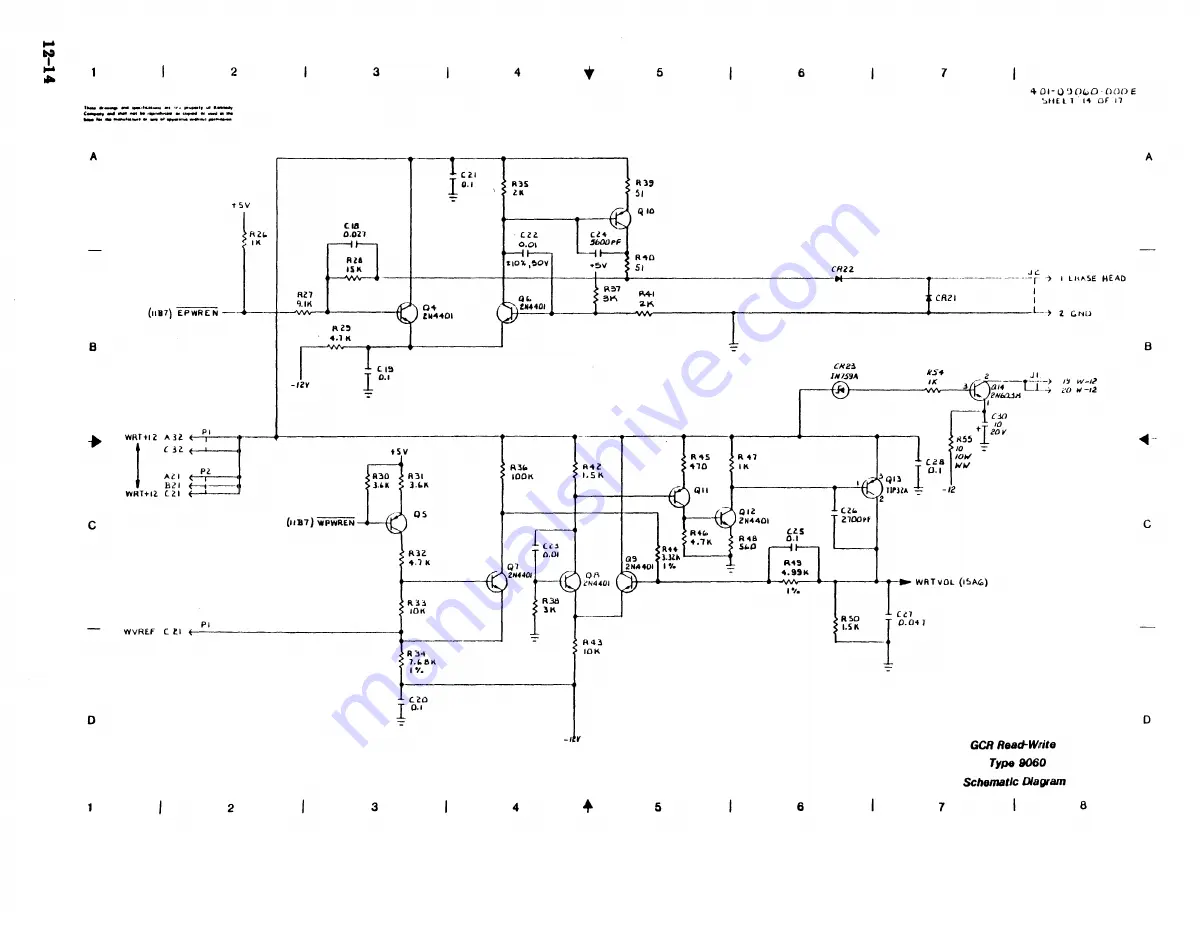 Shugart Kennedy 9600B Operation And Maintenance Manual Download Page 208