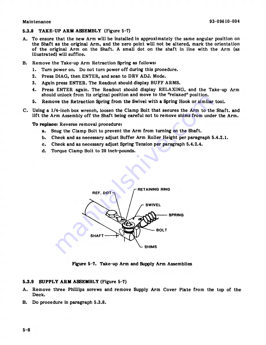 Shugart Kennedy 9610 Operation And Maintenance Manual Download Page 97