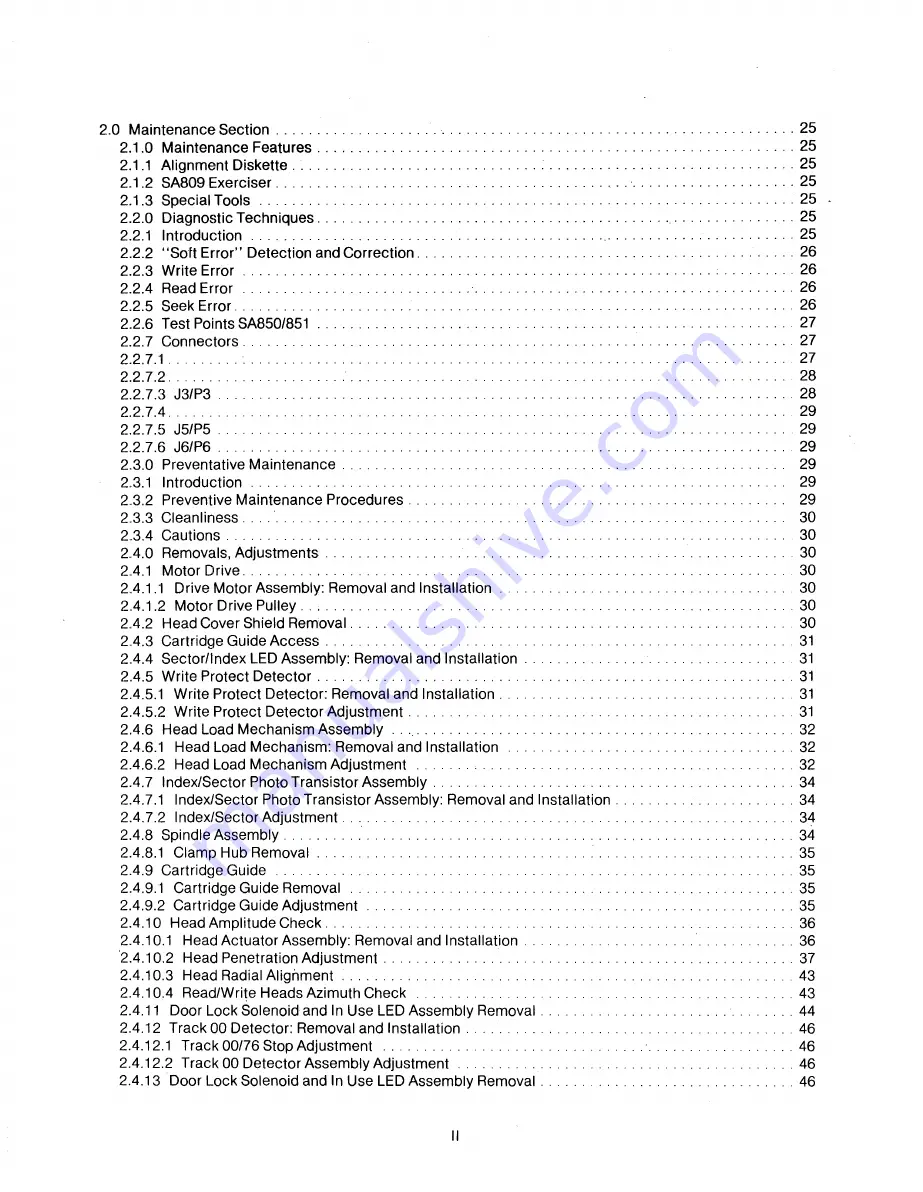 Shugart SA850 Service Manual Download Page 3