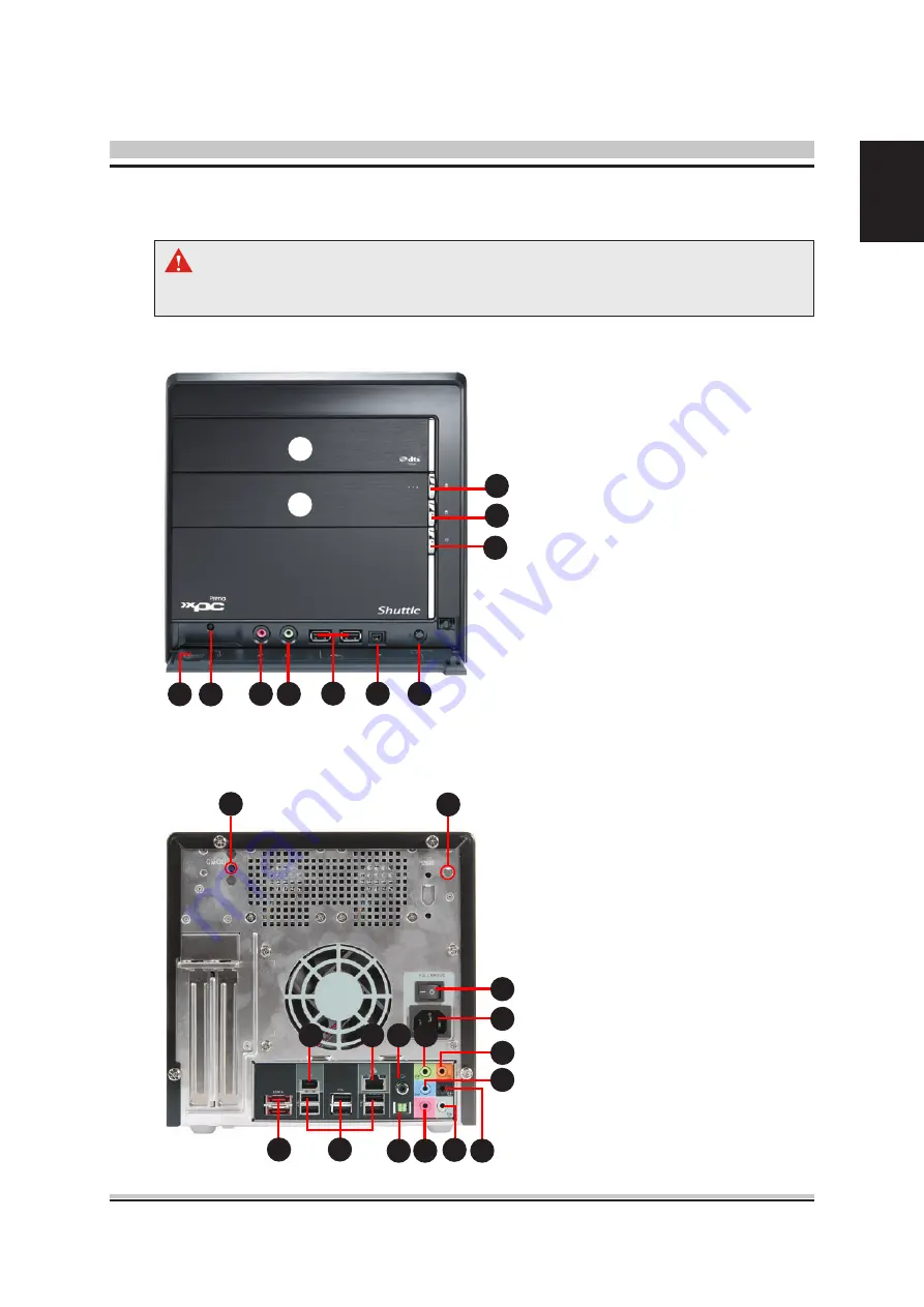 Shuttle Prima XPC Barebone SX38P2 Pro User Manual Download Page 11