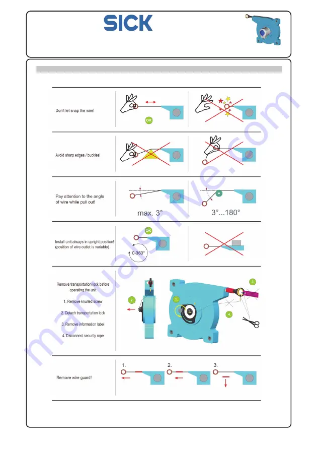 SICK BCG 19 Mounting And Operating Instructions Download Page 9